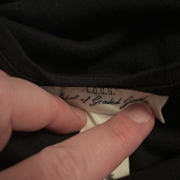 H&M Faux Grey/Black Denim Mini Skirt with Slit AND Long Sleeve Black Top, Sz s - Picture 9 of 12